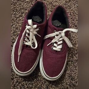 Harley Davidson Women's Layton Burgundy Athletic Sneakers Skate Shoes